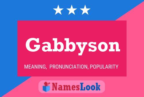 ملصق اسم Gabbyson