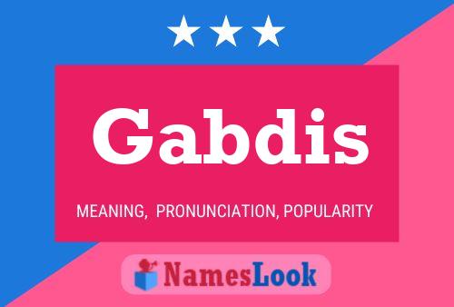 ملصق اسم Gabdis