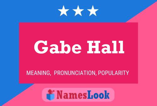 ملصق اسم Gabe Hall