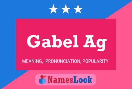 ملصق اسم Gabel Ag