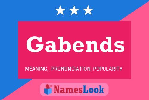 ملصق اسم Gabends