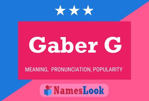 ملصق اسم Gaber G