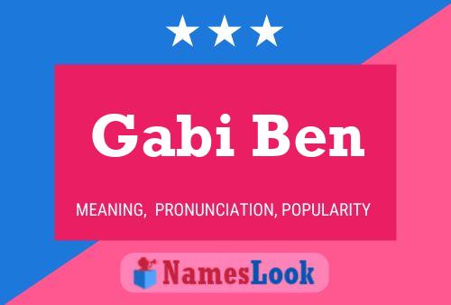 ملصق اسم Gabi Ben