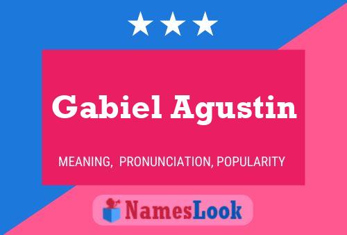 ملصق اسم Gabiel Agustin