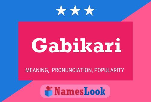 ملصق اسم Gabikari