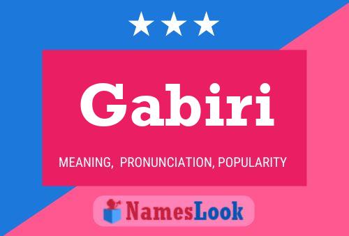 ملصق اسم Gabiri