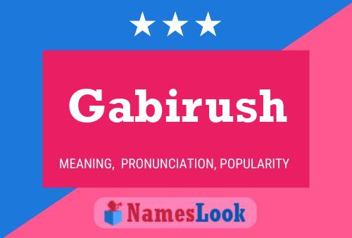 ملصق اسم Gabirush