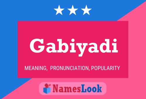 ملصق اسم Gabiyadi