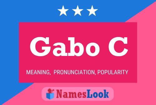 ملصق اسم Gabo C