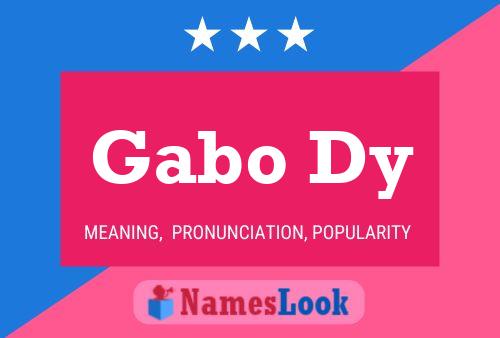 ملصق اسم Gabo Dy