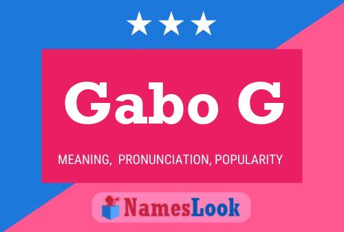 ملصق اسم Gabo G