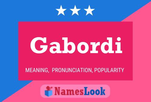 ملصق اسم Gabordi