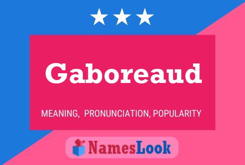 ملصق اسم Gaboreaud