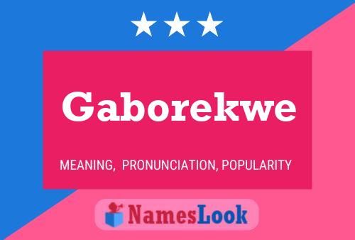 ملصق اسم Gaborekwe