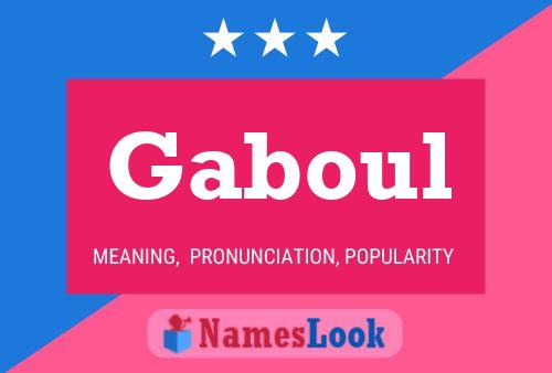 ملصق اسم Gaboul