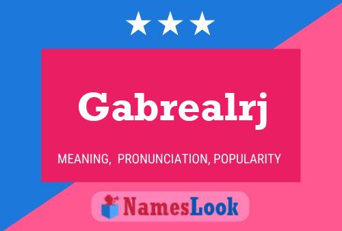 ملصق اسم Gabrealrj