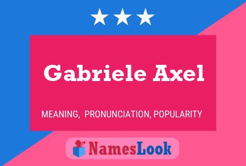 ملصق اسم Gabriele Axel