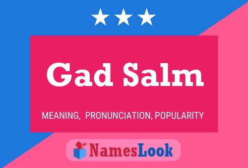 ملصق اسم Gad Salm