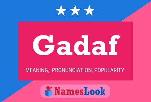 ملصق اسم Gadaf