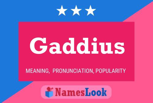 ملصق اسم Gaddius