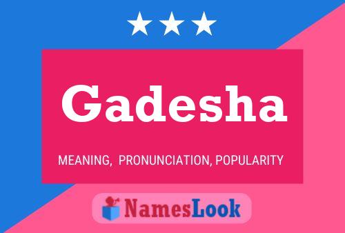 ملصق اسم Gadesha