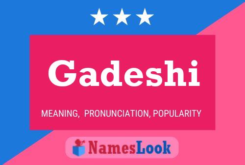 ملصق اسم Gadeshi