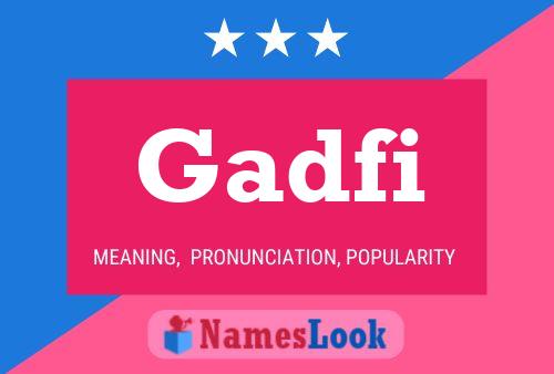 ملصق اسم Gadfi