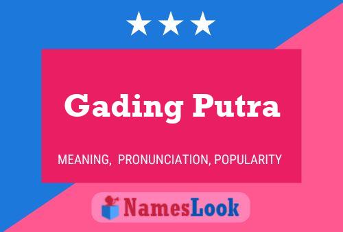 ملصق اسم Gading Putra