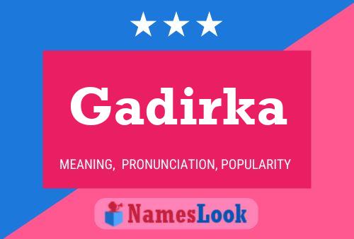 ملصق اسم Gadirka