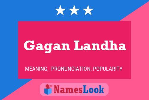 ملصق اسم Gagan Landha