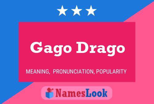 ملصق اسم Gago Drago