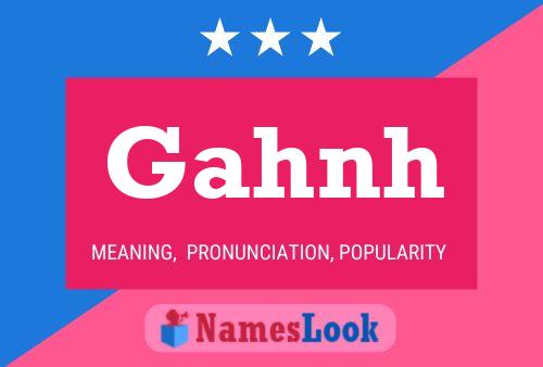 ملصق اسم Gahnh