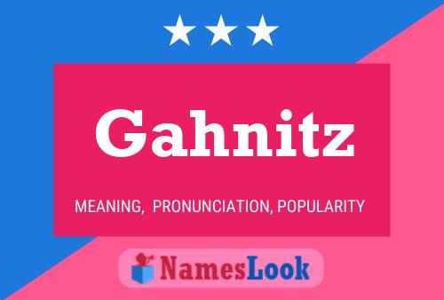 ملصق اسم Gahnitz