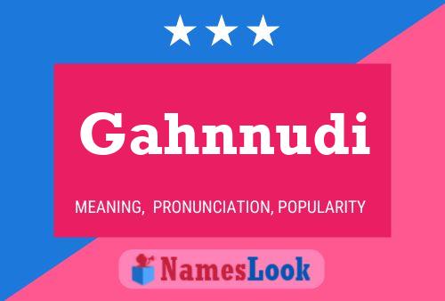 ملصق اسم Gahnnudi