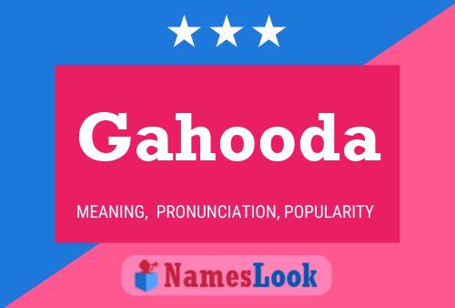 ملصق اسم Gahooda