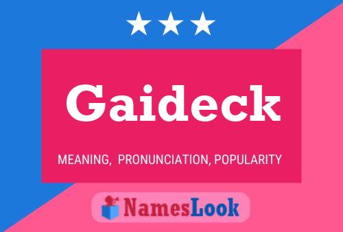 ملصق اسم Gaideck