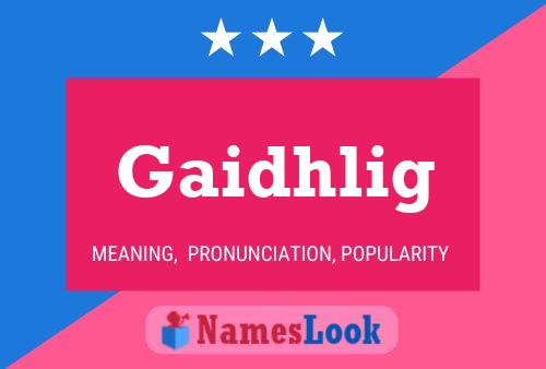 ملصق اسم Gaidhlig