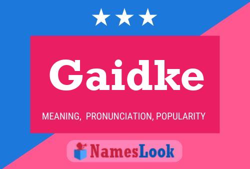 ملصق اسم Gaidke