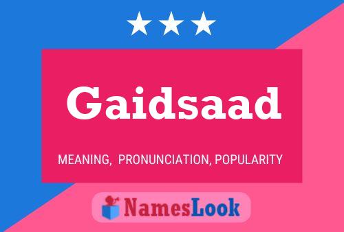 ملصق اسم Gaidsaad