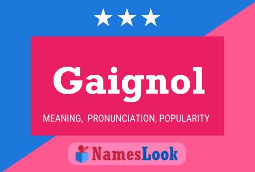 ملصق اسم Gaignol