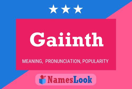 ملصق اسم Gaiinth