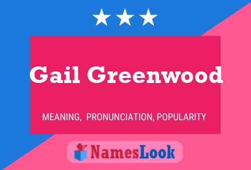 ملصق اسم Gail Greenwood