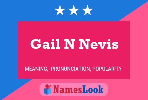 ملصق اسم Gail N Nevis