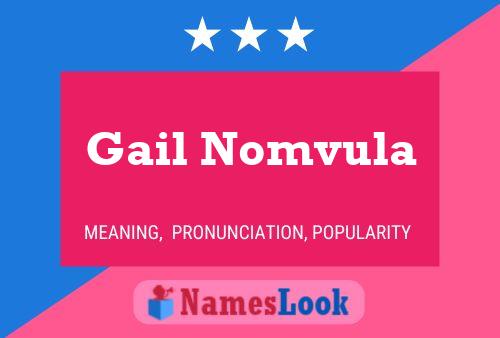 ملصق اسم Gail Nomvula