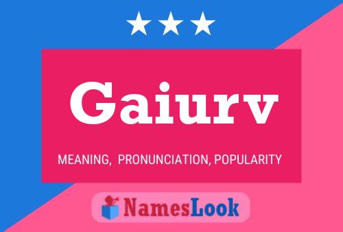 ملصق اسم Gaiurv