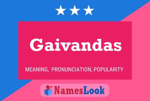 ملصق اسم Gaivandas