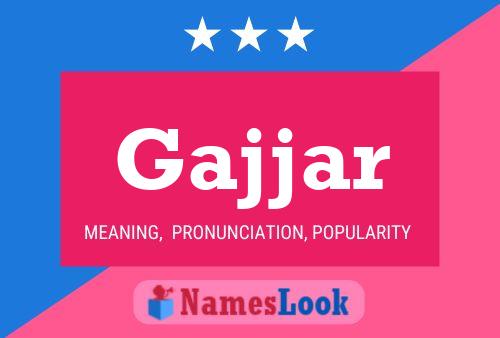 ملصق اسم Gajjar