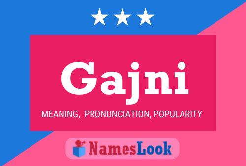 ملصق اسم Gajni