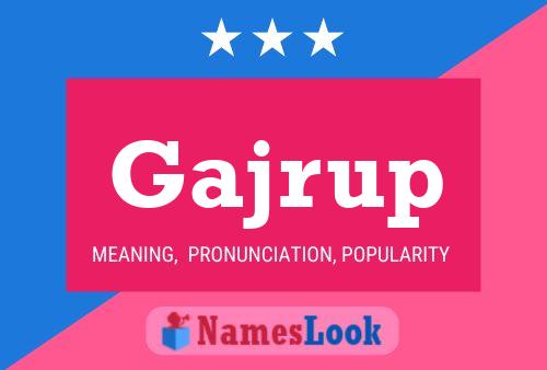 ملصق اسم Gajrup