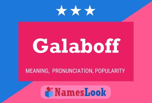 ملصق اسم Galaboff